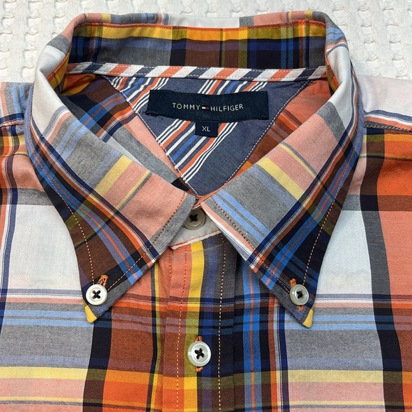 Tommy Hilfiger Men’s Short Sleeve Button Down Shirt Size Extra Large Pre-Owned - Picture 6 of 8